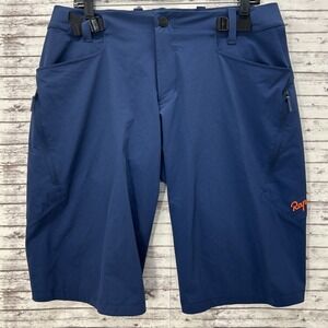 Rapha Men's Trail Cycling Shorts Lightweight Blue Size Large Nylon Pockets